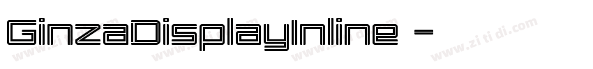 GinzaDisplayInline 字体转换